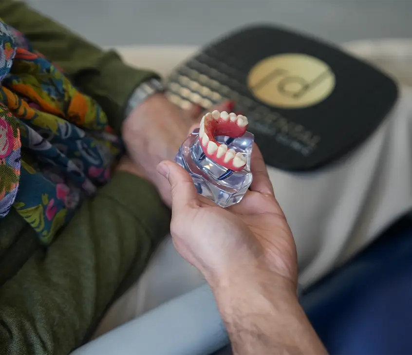 all on 4 dental implant dentist and patient